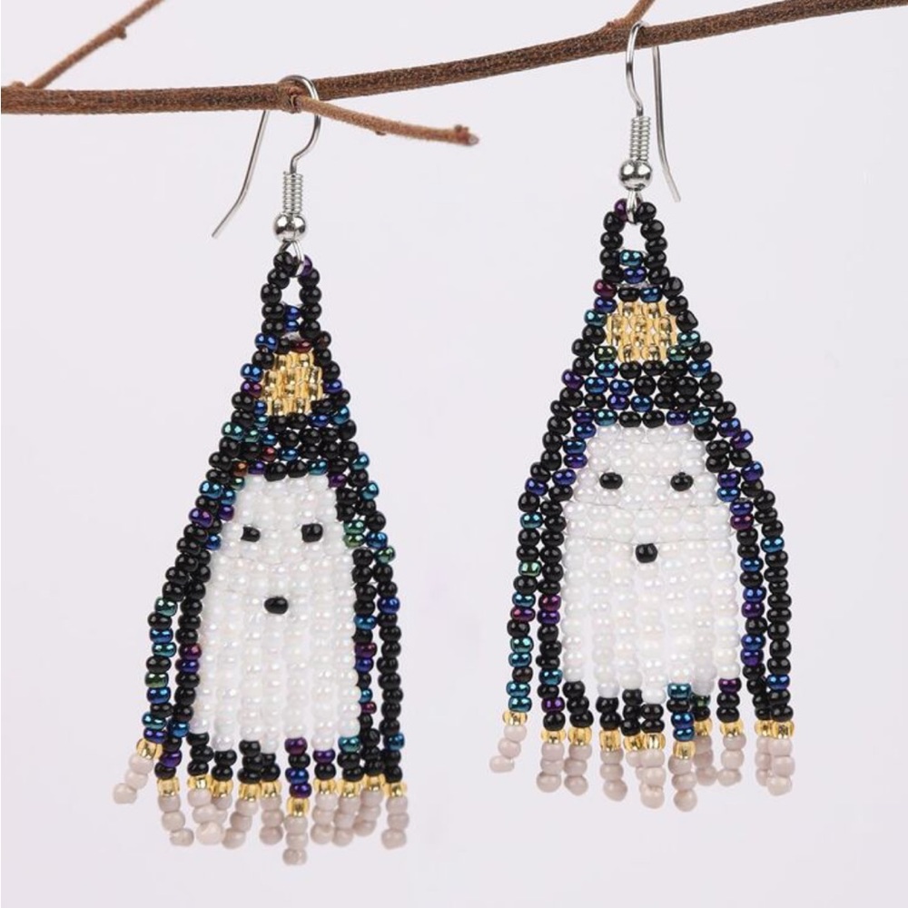 Ghost beaded Earrings